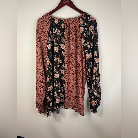 Haplics Elegant Floral and Leopard Print Blouse‎ - Picture 8 of 9